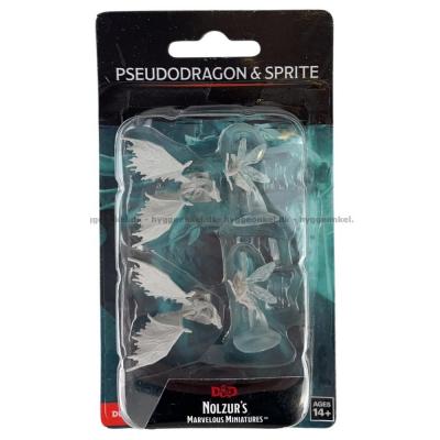 Billede af D&D: Nolzur's Marvelous Miniature - Pseudodragon & Sprite set oppefra