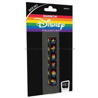 Terninger: 6 stk. (Disney: Regnbue)