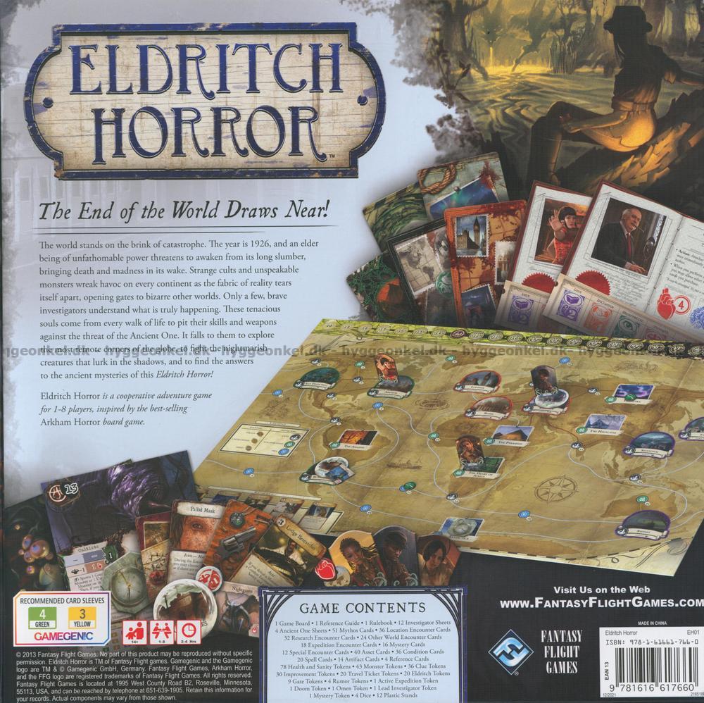 hellige forfriskende hobby Køb Eldritch Horror hos Hyggeonkel. Lynhurtig levering