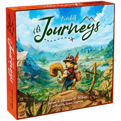 Billede af Everdell Journeys set skråt oppefra