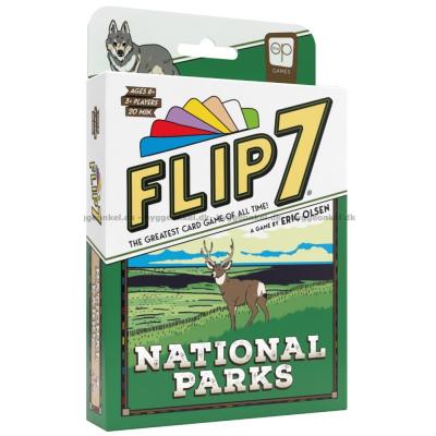 Billede af Flip 7: National Parks set skråt oppefra