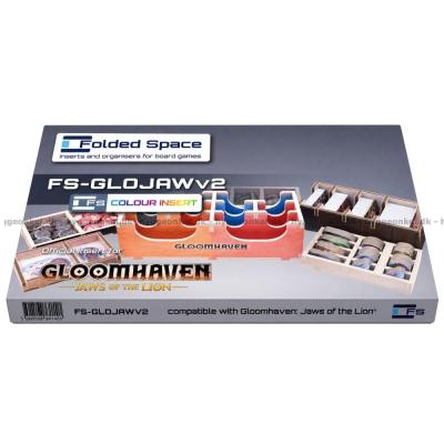 Billede af Gloomhaven - Jaws of the Lion: Insert - Folded Space (v2) set oppefra