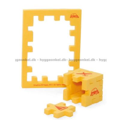 Billede af Happy Cube: Junior - Vehicles (gul)