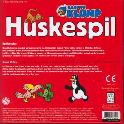 Bagsiden af æsken