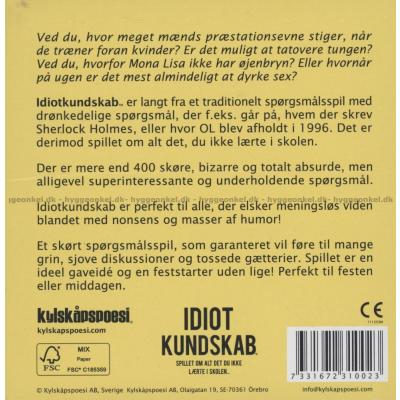 Bagsiden af æsken