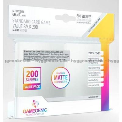 Kortlommer: Gamegenic - 200 stk 66 x 91 mm - matte