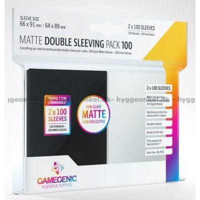 Kortlommer: Gamegenic - Double Sleeving 2x100 stk 64 x 89 mm - matte