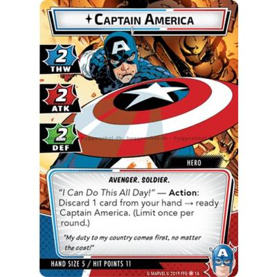 Billede af Marvel Champions - The Card Game: Captain America