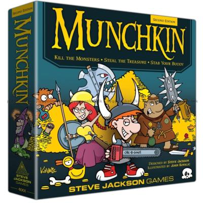 Billede af Munchkin: Deluxe 2nd edition set oppefra