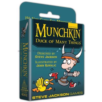 Billede af Munchkin: Duck of Many Things set skråt oppefra