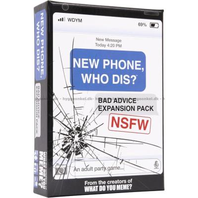 Billede af New Phone, Who Dis? Bad Advice NSFW set skråt oppefra