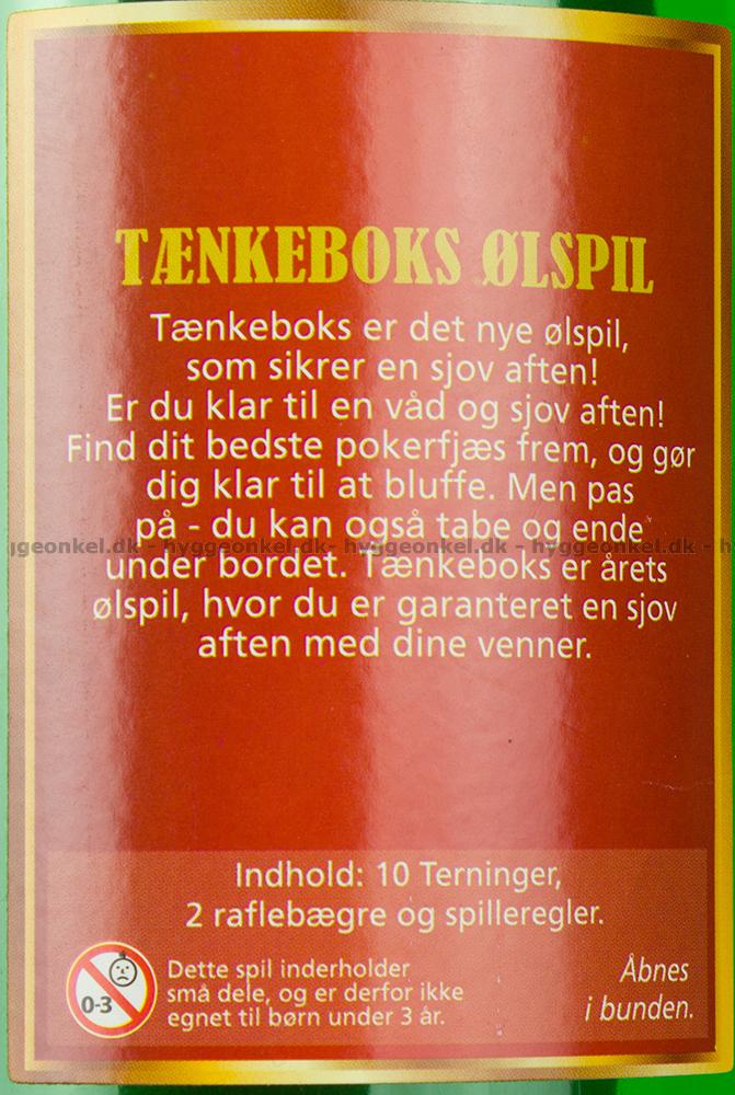 ære Kortfattet Patriotisk Ølspil - Tænkeboks → Køb det billigt i dag! - 5703068010060