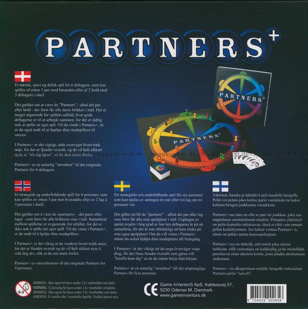 Køb Partners Plus spil - Spil partners til 6 - 5704029000656