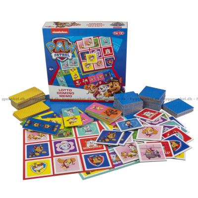 Billede af Paw Patrol: Lotto, Domino, Memo - 3 i 1