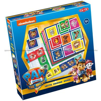 Paw Patrol - The Movie: Lotto, Domino, Memo - 3 i 1