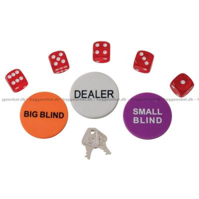 Billede af Poker Jetoner: 100 stk.i kuffert