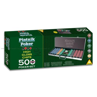 Billede af Poker Jetoner: 500 stk. set skråt oppefra