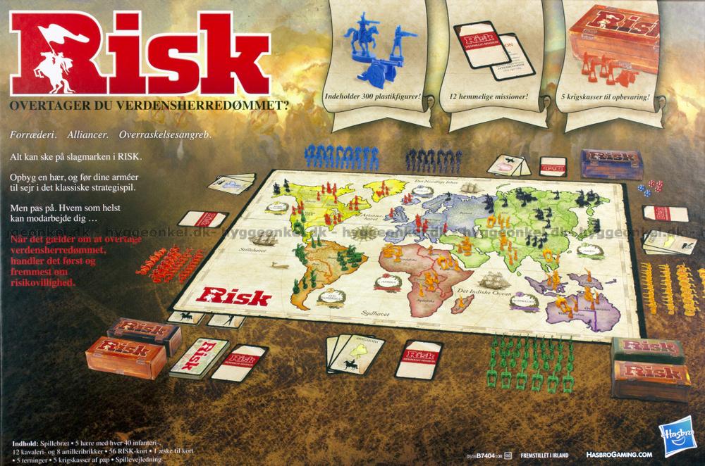 koncept Vægt vokse op Risk - spillet om verdensherredømmet! Køb risk brætspil her - 5010993328574