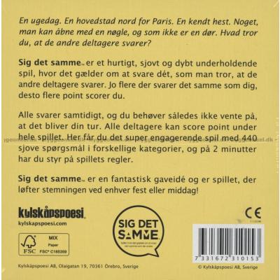 Billede af Sig det samme