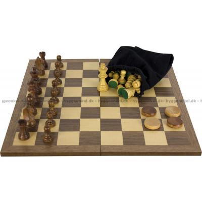 Billede af Skak og dam: 34 cm - Fra Gibsons