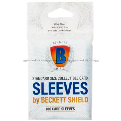 Sleeves: Beckett Shield - 100 stk 63 x 88 mm