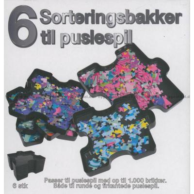 Puslespil: Sorteringsbakker - Sort