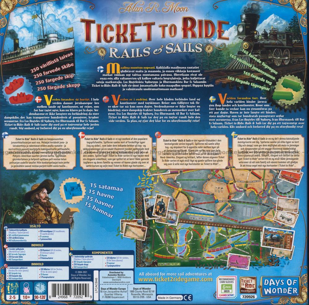 Ticket To Ride Rails & Sails - Edizione Olandese: Il Gioco Da Tavolo Perfetto Per Una Serata In Famiglia O Tra Amici