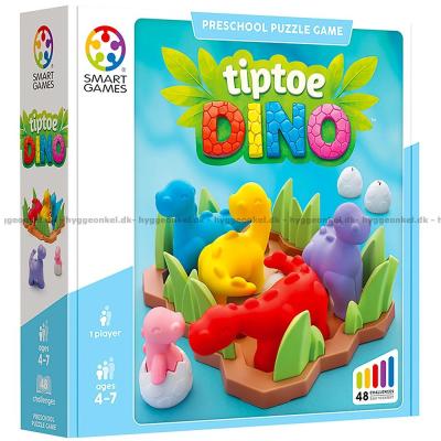 Billede af Tiptoe Dino set skråt oppefra