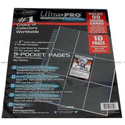 Kortlommer: Ultrapro 9-Pocket Pages - 10 stk
