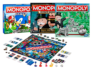 Stort udvalg af Monopoly brætspil Stort udvalg af Monopoly brætspil